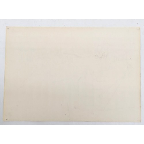 101 - Original pen and ink drawing of St Ives in the style of Ben Nicholson - 21cm x 30cm ~ has some pinho... 