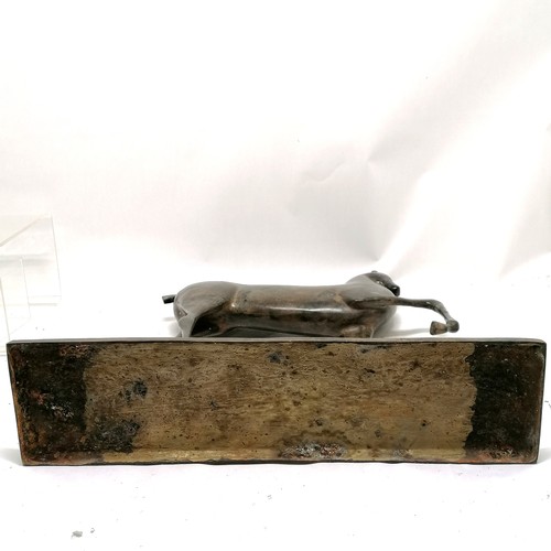 104 - Contemporary bronze sculpture of an Etruscan horse - 49cm across x 50cm high x 12.5cm