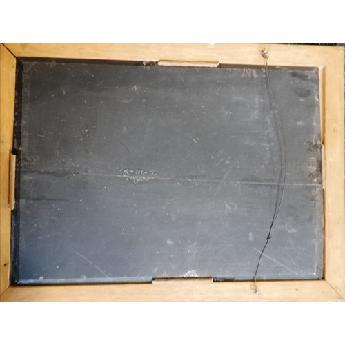 109 - A Vernon Godbold Continental still life painting of flowers in a vase on wooden panel - frame 32.5cm... 