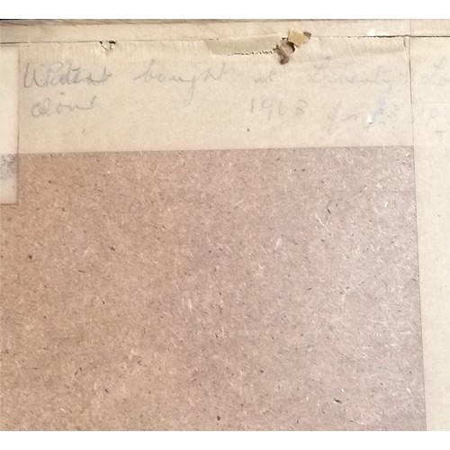 110 - Edward Wesson (1910-83) original watercolour painting of 'Suffolk pink in Lavenham' - frame 30cm x 4... 