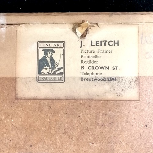 110 - Edward Wesson (1910-83) original watercolour painting of 'Suffolk pink in Lavenham' - frame 30cm x 4... 