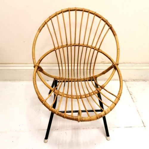 188 - Rohe Noordwolde mid century bamboo chair - 52cm wide x 71cm high x 44cm deep