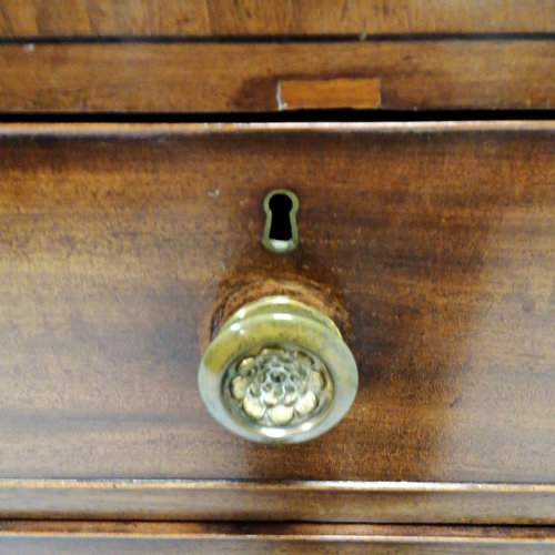 204 - Antique 2 over 3 drawer chest of drawers - 107cm x 53cm x 105cm