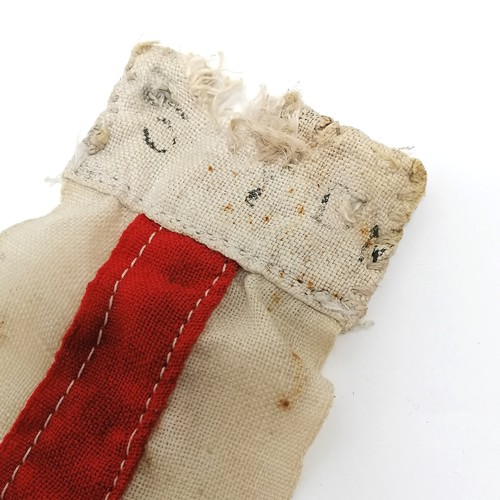 221 - Ships pennant flown from HMS Highburton - 165cm long x 7cm and has obvious wear