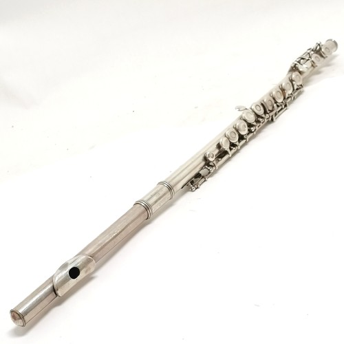 226 - Gemeinhardt Elkhart Ind solid silver artisan M2CS flute - 67.5cm long & total weight 438g