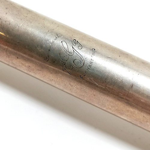 226 - Gemeinhardt Elkhart Ind solid silver artisan M2CS flute - 67.5cm long & total weight 438g