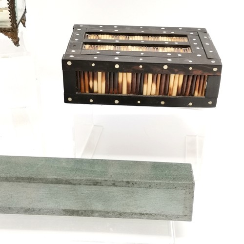 229 - Qty of misc inc 2 x Chinese enamel boxes (slight loss to hinge lidded box), Oriental carved figure (... 