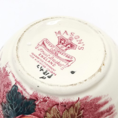 231 - 2 x antique Masons ironstone lidded soap dishes (have old repairs & both a/f) t/w Masons ginger jar ... 