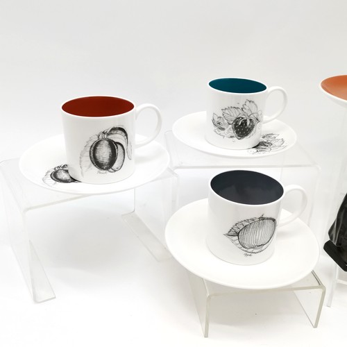 232 - Susie Cooper 6 x coffee cans & saucers t/w 3 x Beatrix Potter figurines & 2 x Royal Doulton Dickens ... 