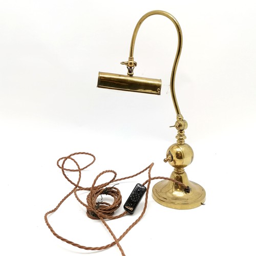237 - Adjustable brass desk light - 44cm maximum height
