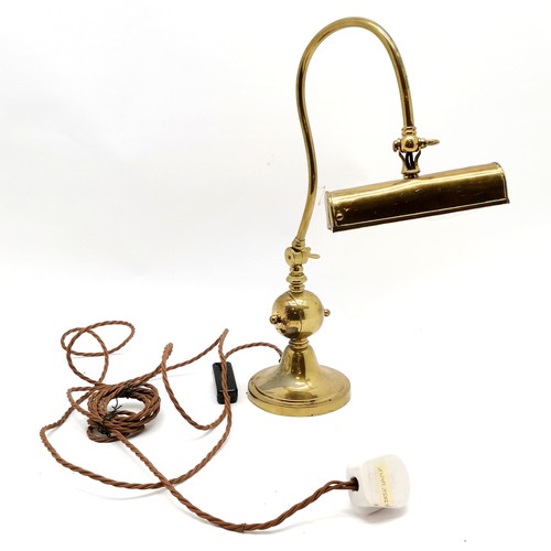 237 - Adjustable brass desk light - 44cm maximum height
