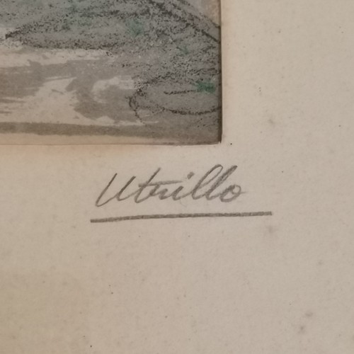 83 - Maurice Utrillo (1883-1955) print 'Montmartre - Le lapin agile' - frame 54cm x 61cm