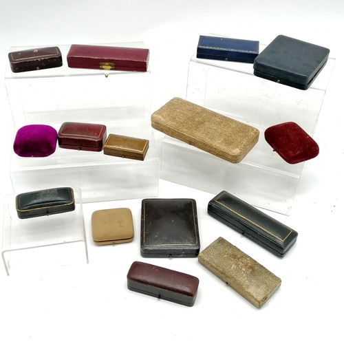 Qty of empty mostly jewellery boxes inc Breuning, Ciro, Walker & Hall ...