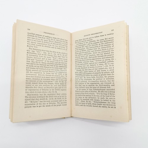 (1929) book - 'Prophecy' by Joseph Franklin Rutherford (1869–1942 ...