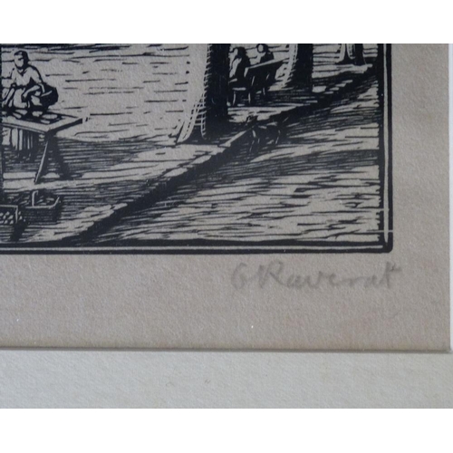 186 - Gwen Raverat Signed Black and White Etching 