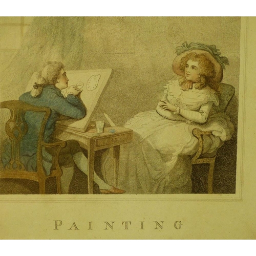 241 - A 18th Century Coloured Engraving 