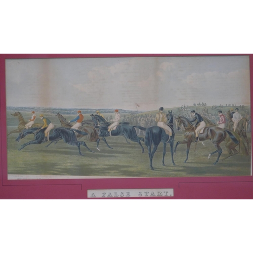 183 - A Set of 4 Coloured Horse Racing Prints 