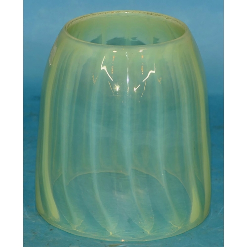 50 - An Opaline Glass Shade 17cm high, 16cm diameter.