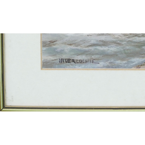 181 - HF Watson, Pair of Gouache and Oils on Cards depicting highland streams through mountains, both sign... 