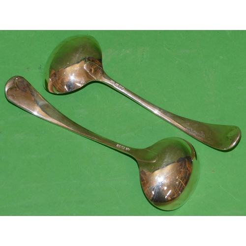 273 - A Pair of London Silver Sauce Ladles, makers mark SL, 5oz.