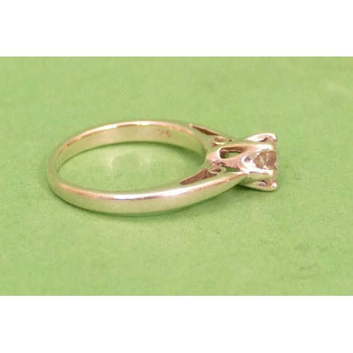 460 - A 9ct White Gold Ladies Solitaire Diamond Ring, approximately 0.50ct.