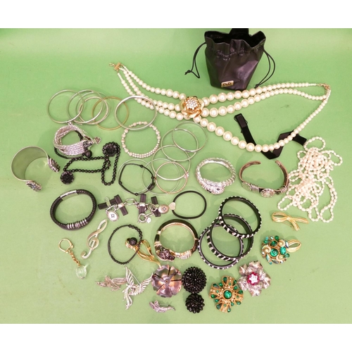 468 - D&G Bracelet and a quantity of various other similar  costume bracelets and bangles etc.