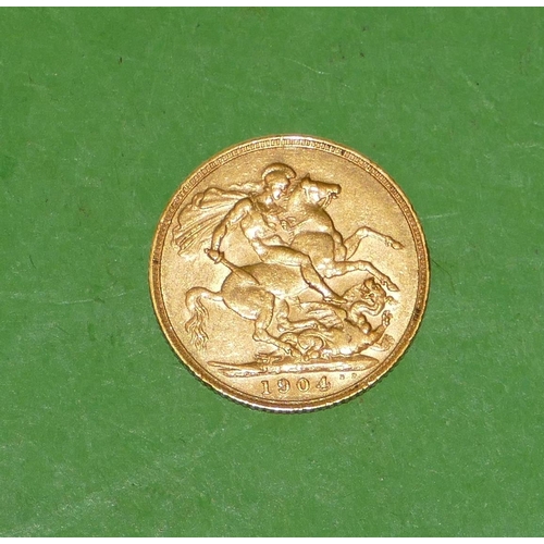 622 - An Edward VII Gold Sovereign, 1904.