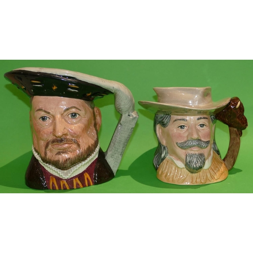 2 - 2 x Royal Doulton Caricature Jugs, The wild west collection 