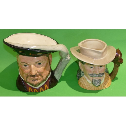 2 - 2 x Royal Doulton Caricature Jugs, The wild west collection 