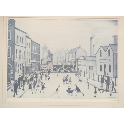 278 - L S Lowry, Signed Coloured Print 