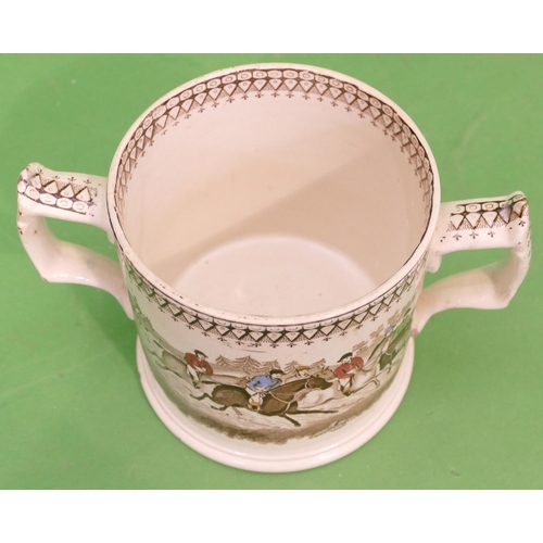 76 - A 19th Century J&R Goodwin 2 Handled Loving Cup 