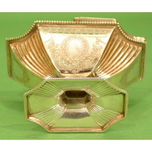 339 - A Victorian Silver Rectangular Shaped Sweetmeat Dish having swing overhead handle, ball rim with all... 