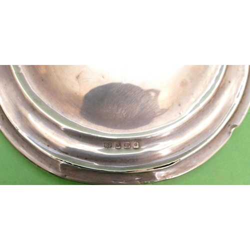 351 - A Plain Silver Round Hand Mirror, also another Birmingham silver hand mirror (mirror and rim a/f) (2... 