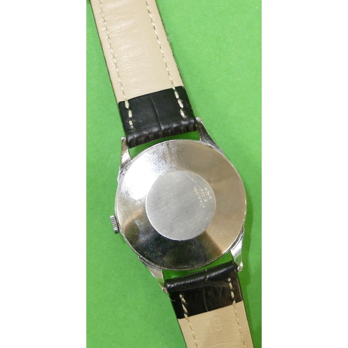 460 - A Pierce Anti Magnetic Triple Date Pointing Moon Faced Wristwatch with seconds hand, circa 1960's, h... 