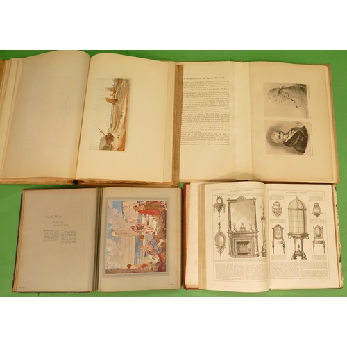 777 - 2 x Books English watercolour with reproductions of drawings by Eminet painters, 1 book allies in ar... 