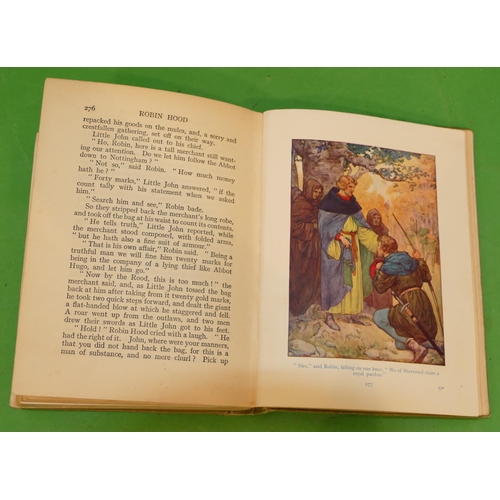 798 - 1 x Book Robin Hood and his merry men by E Charles Vivian, with 48 coloured plates, printed by Ward ... 