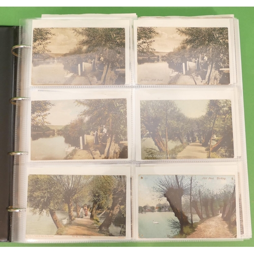 811 - A Large Album of Local Dorking Postcards, Mill pond, High street, Brockham green, Buckland village, ... 