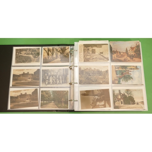 811 - A Large Album of Local Dorking Postcards, Mill pond, High street, Brockham green, Buckland village, ... 