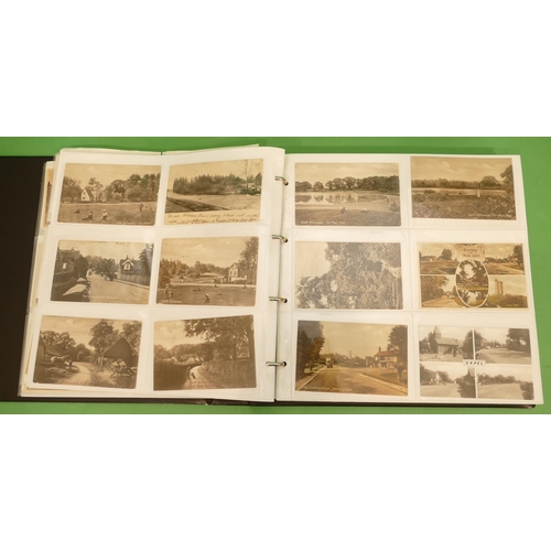 811 - A Large Album of Local Dorking Postcards, Mill pond, High street, Brockham green, Buckland village, ... 