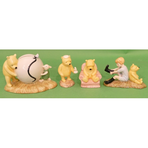 69 - 4 x Royal Doulton Winnie the Pooh Figures 