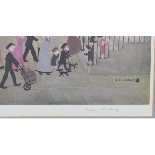 216 - Helen Bradley, Signed Coloured Etching, 