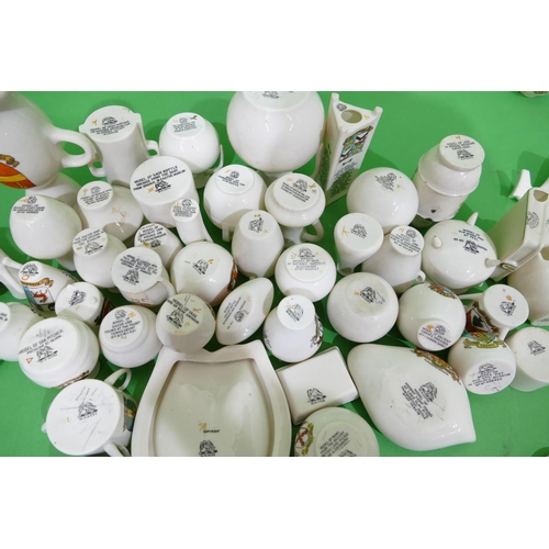 63 - 52 x WH Goss Crested China Items including 6