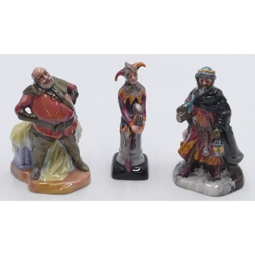 17 - 3 small Royal Doulton figurines 