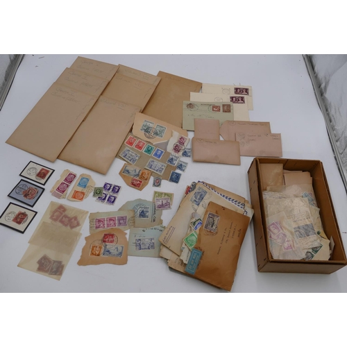 749 - 4 stamp albums containing British and European stamps, circa early 20th Century and a quantity of va... 