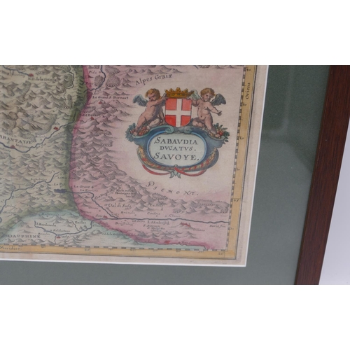 793 - An 18th Century hand coloured Swiss map 