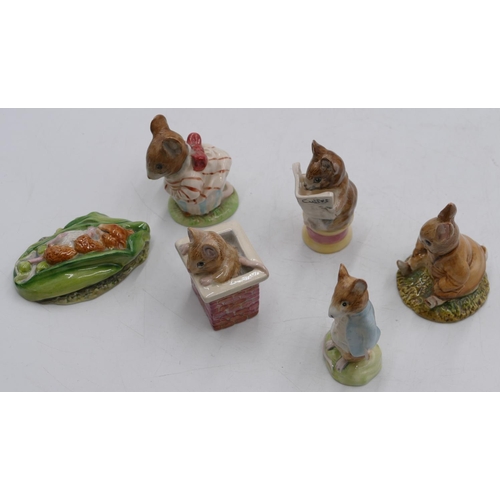 108 - 6 Beatrix Potter figures 