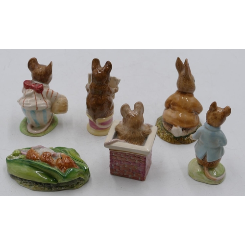 108 - 6 Beatrix Potter figures 