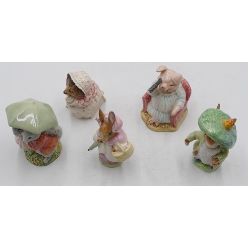 109 - 5 Beatrix Potter figures 