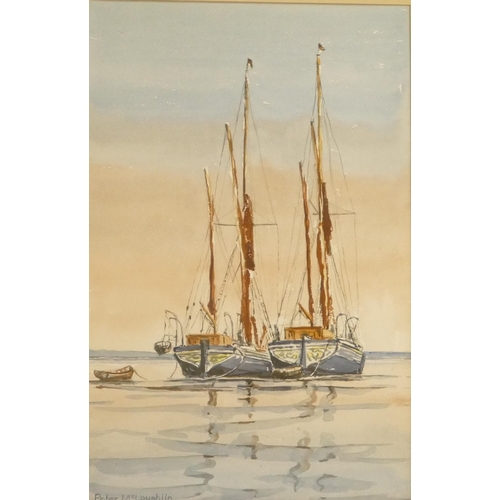 141 - Peter McLoughlin, marine watercolour 