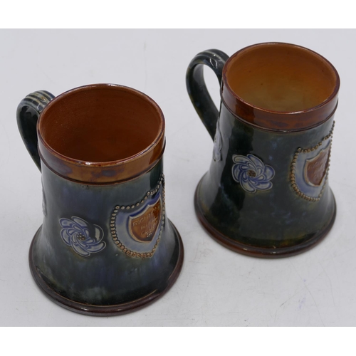 18 - A pair of early 20th Century Royal Doulton glazed earthenware 